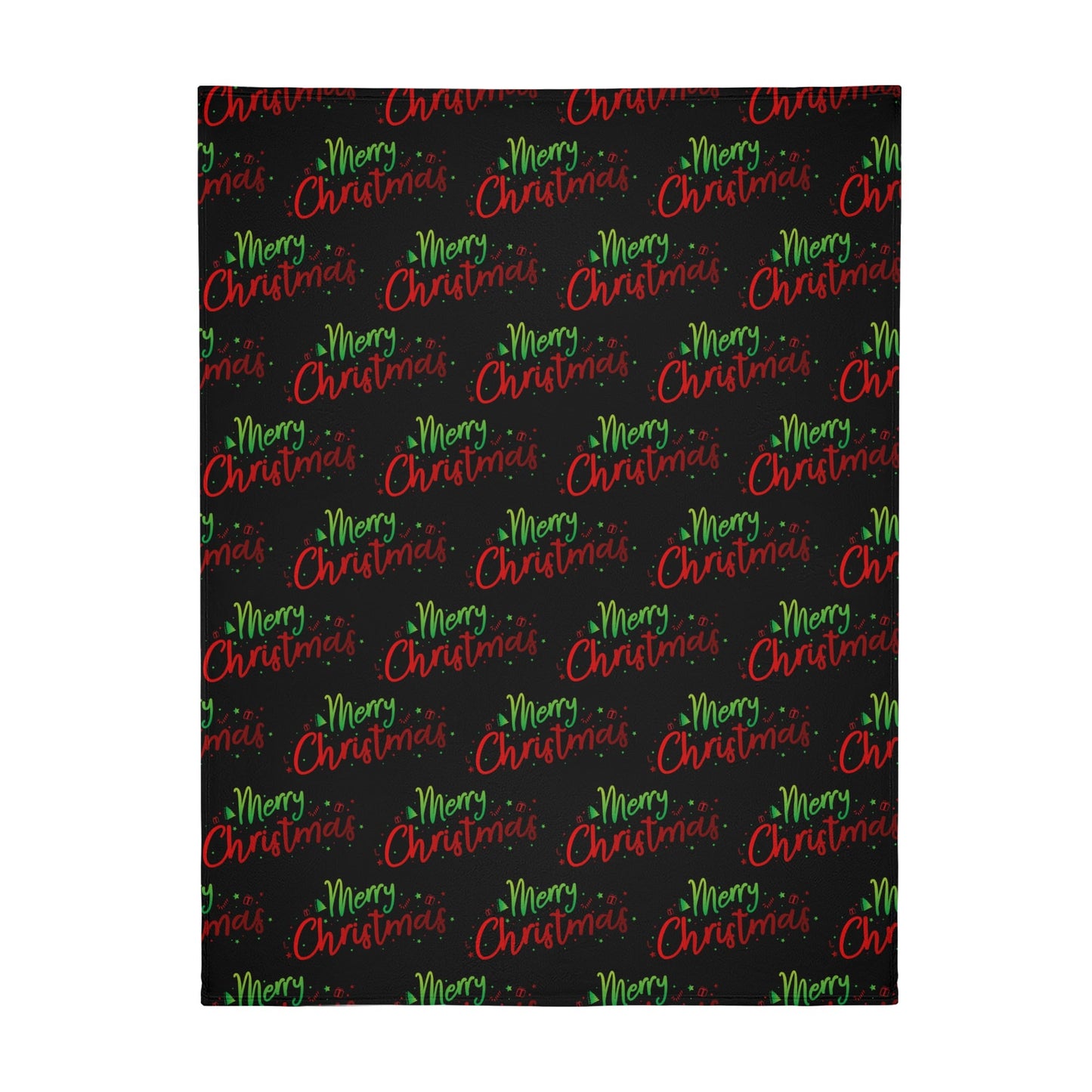 Christmas Long Vertical Flannel Breathable Blanket 4 Sizes