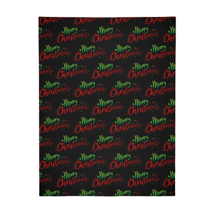 Christmas Long Vertical Flannel Breathable Blanket 4 Sizes