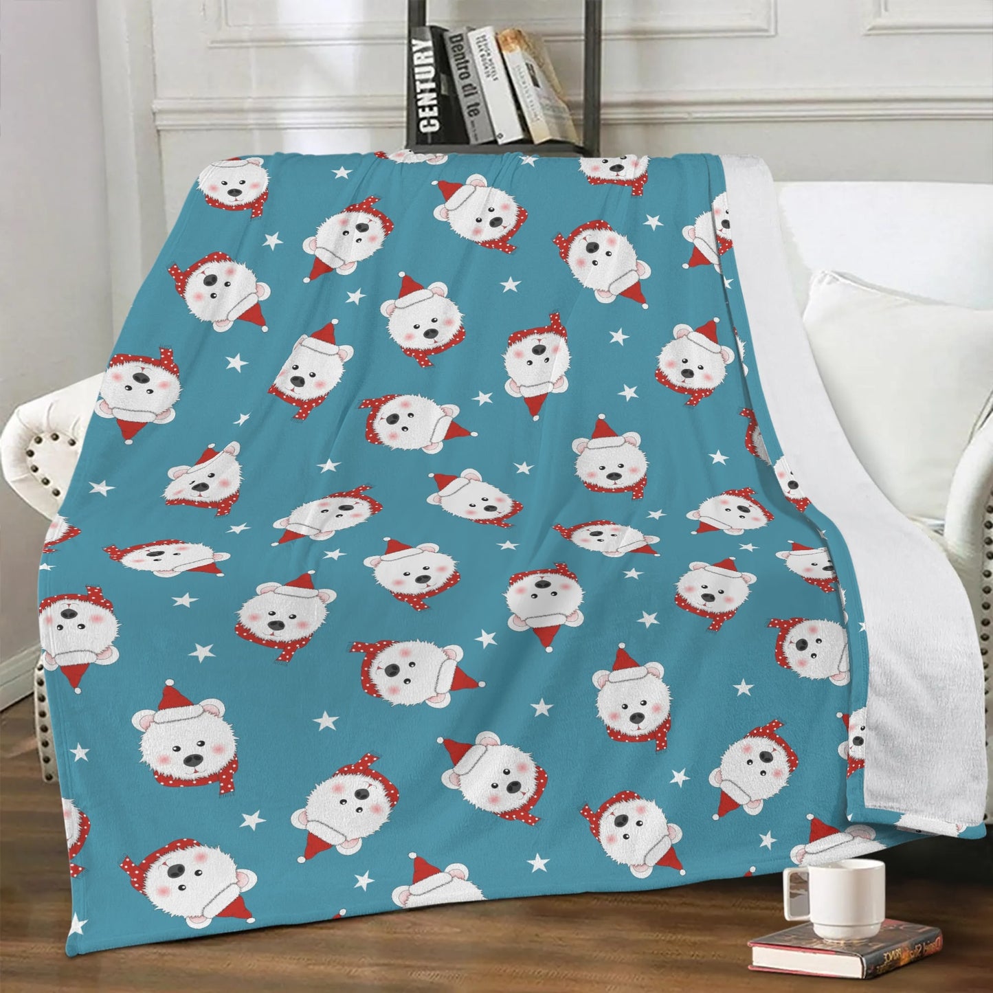 Soft Polyester Premium Fleece Blanket Winter Design