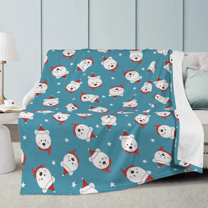 Soft Polyester Premium Fleece Blanket Winter Design