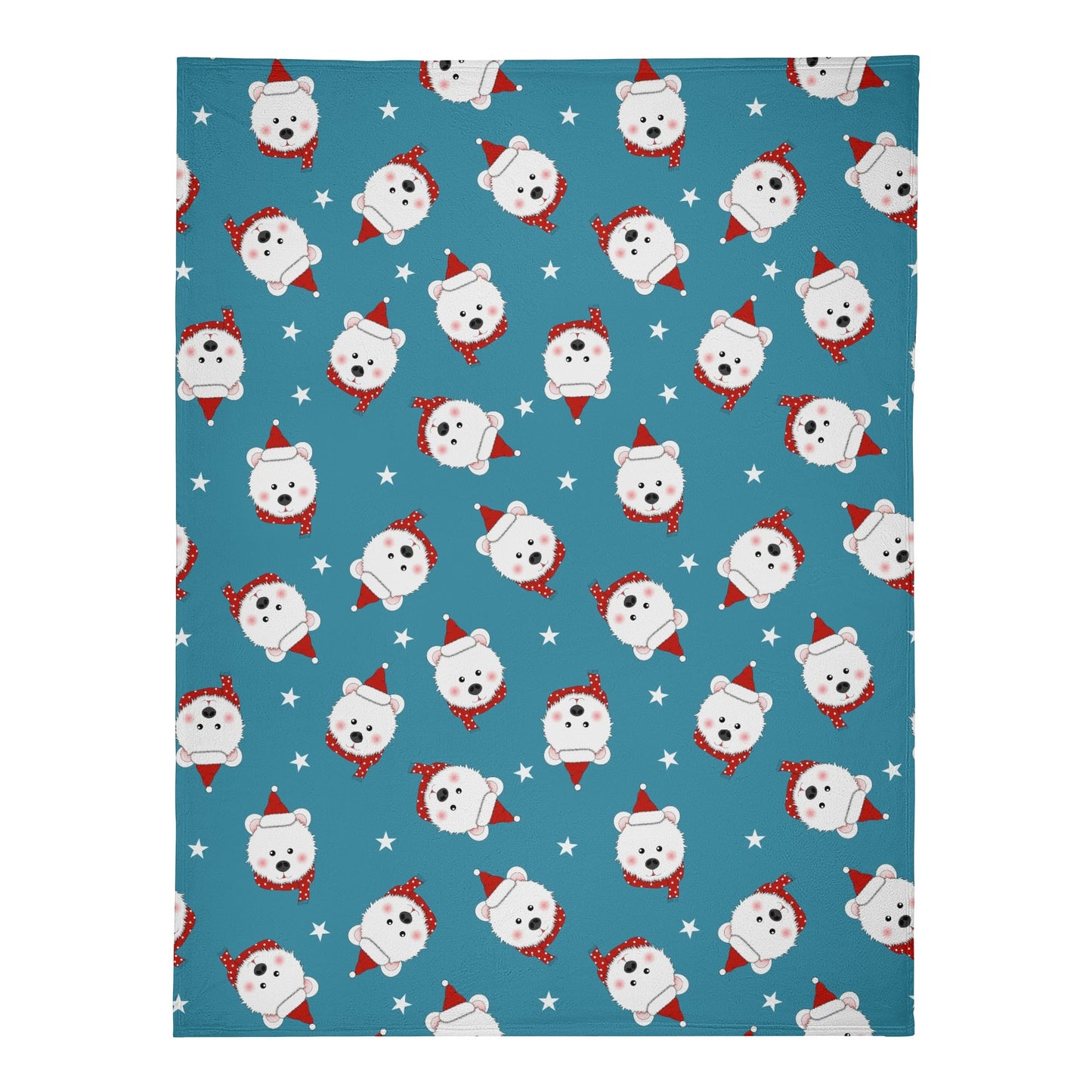 Soft Polyester Premium Fleece Blanket Winter Design