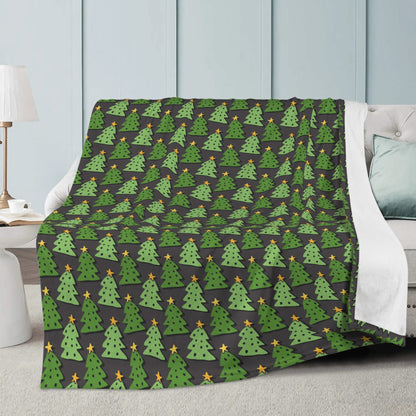 Soft Polyester Premium Fleece Blanket Winter Design