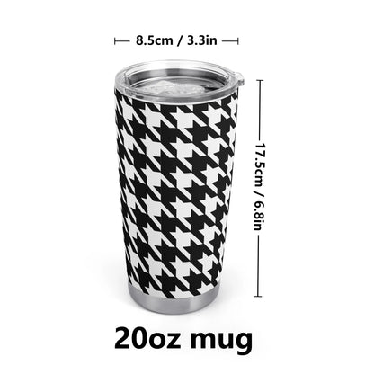 Houndstooth Printing Car Tumbler 20oz