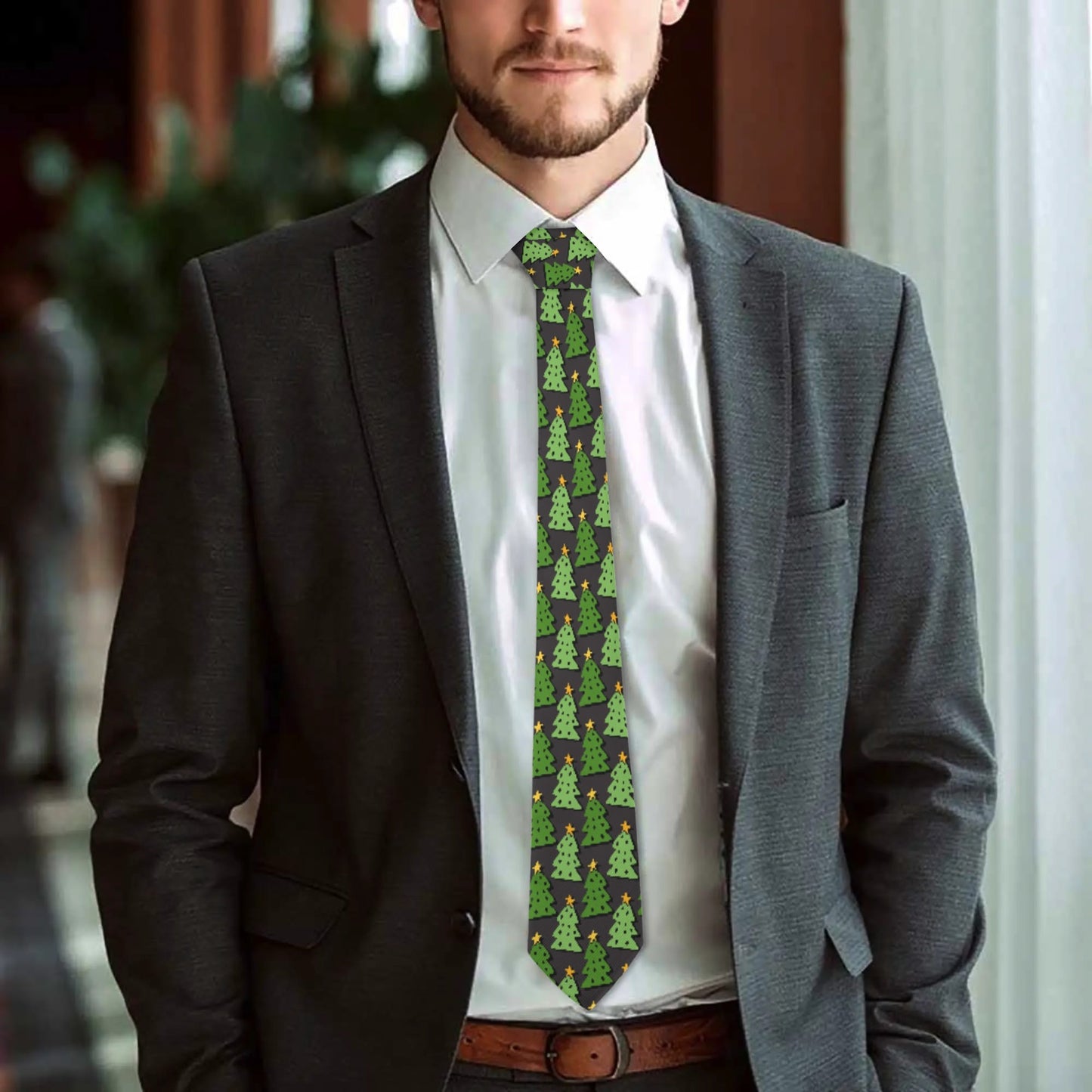 Christmas Print Unisex Bandana Tie Necktie