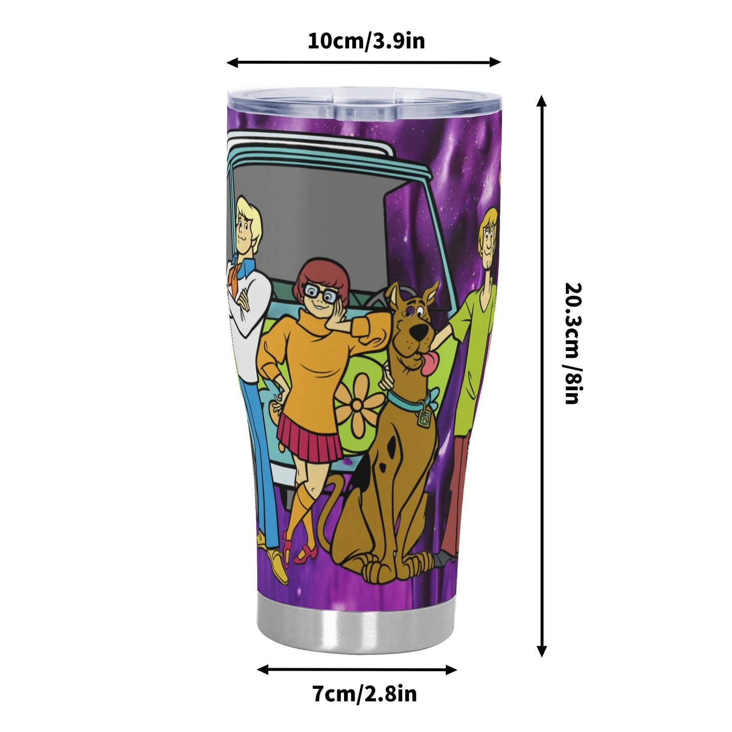 3D Scooby-Doo Stainless Steel Tumbler 30oz Printed Cup Gift