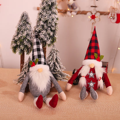 Christmas Curtain Tieback Buckle Set - Mr and Mrs Gnome, Window Ornaments Decorations