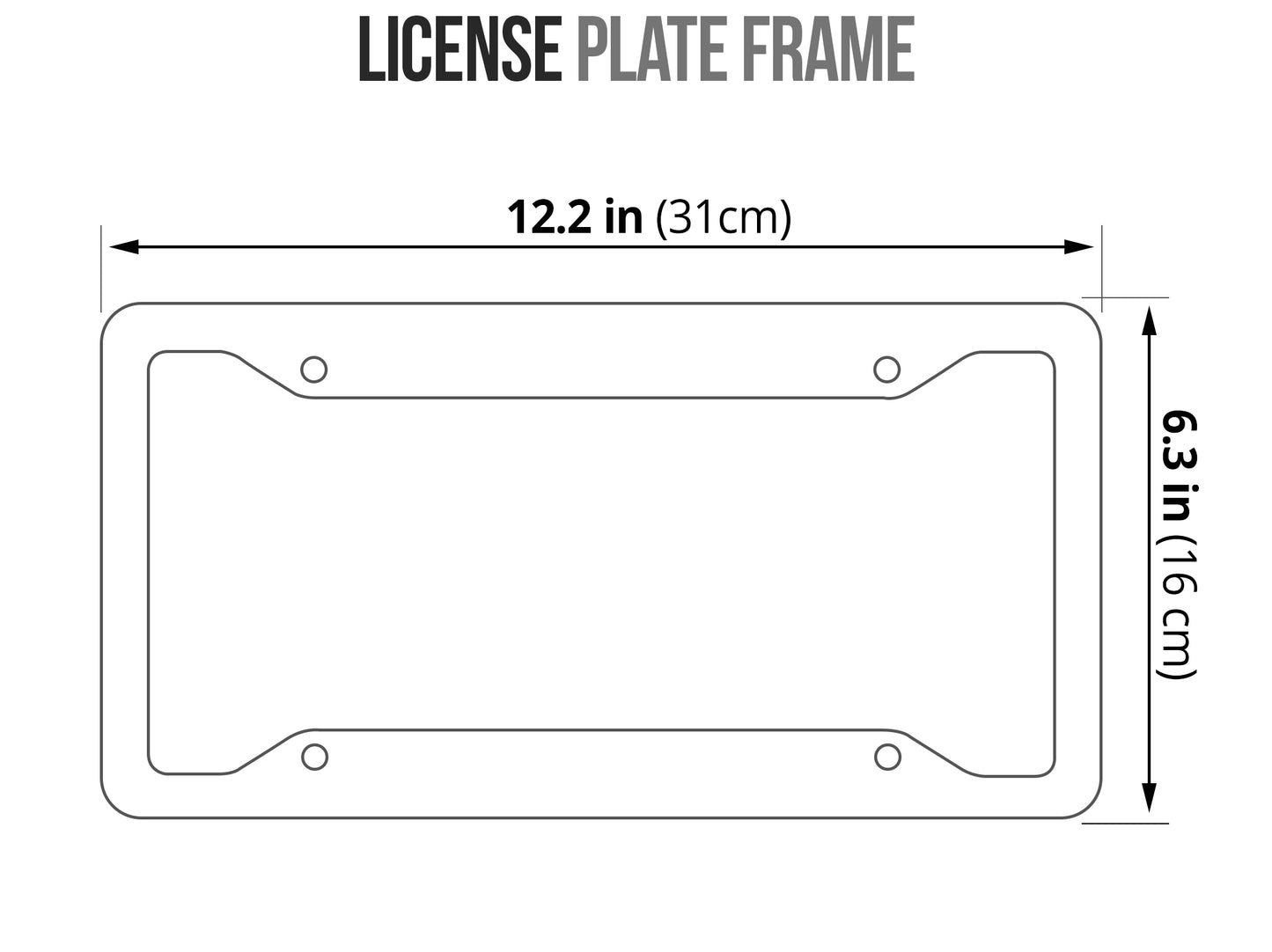 Christmas License Plate Frame