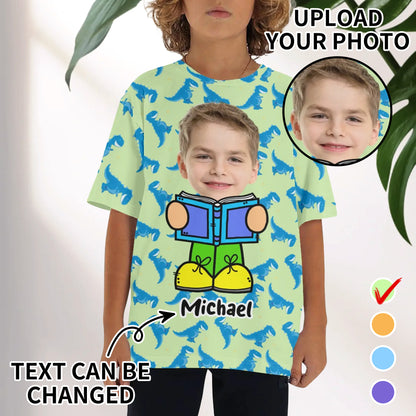 Childrens Loose Fit Short Sleeve T-Shirt Pull on Tees