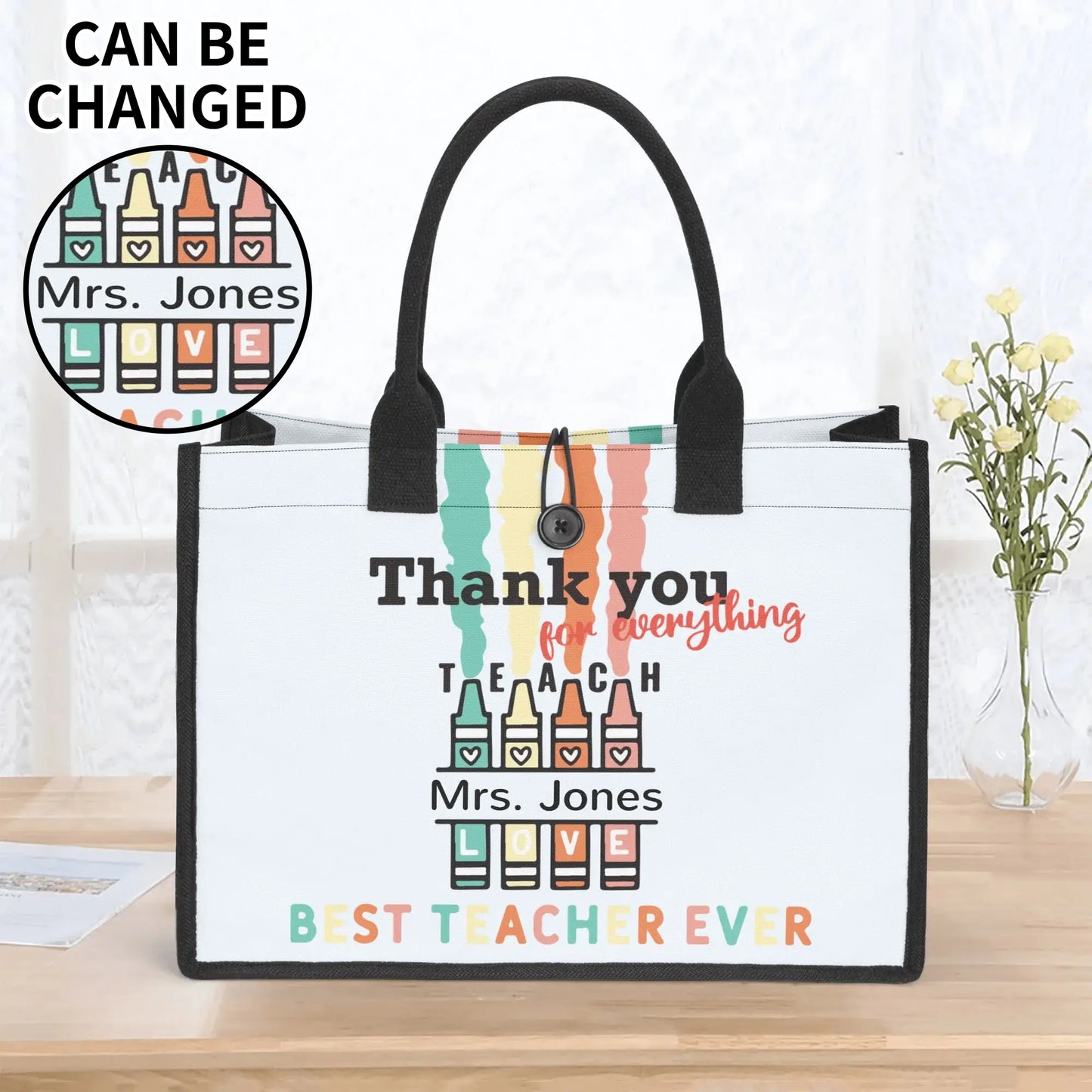 Premium All-Over Print Canvas Tote Bag（3 layers）