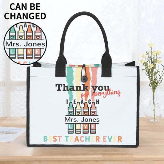 Premium All-Over Print Canvas Tote Bag（3 layers）