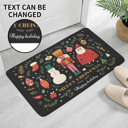 Plush Christmas Personalized Doormat