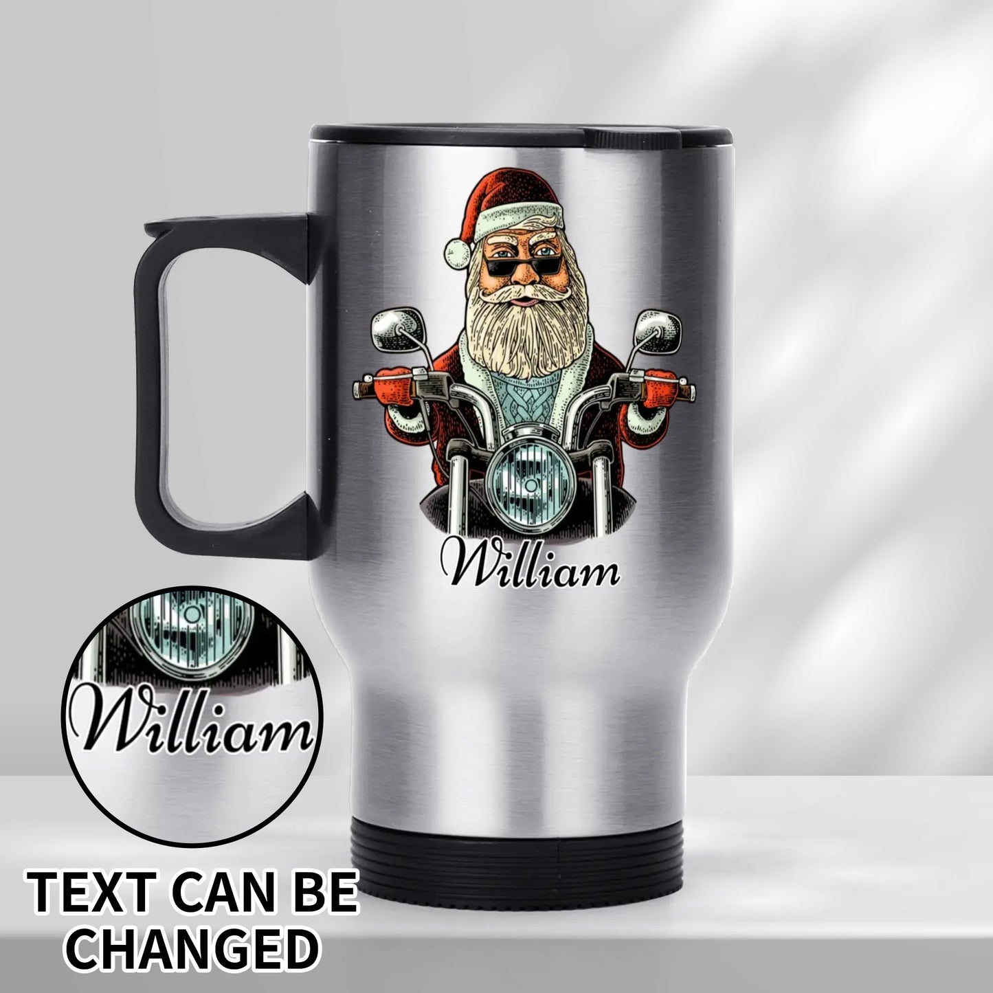 Stainless Steel Travel Coffee Mug (14 oz) Personalized Christmas Gifting