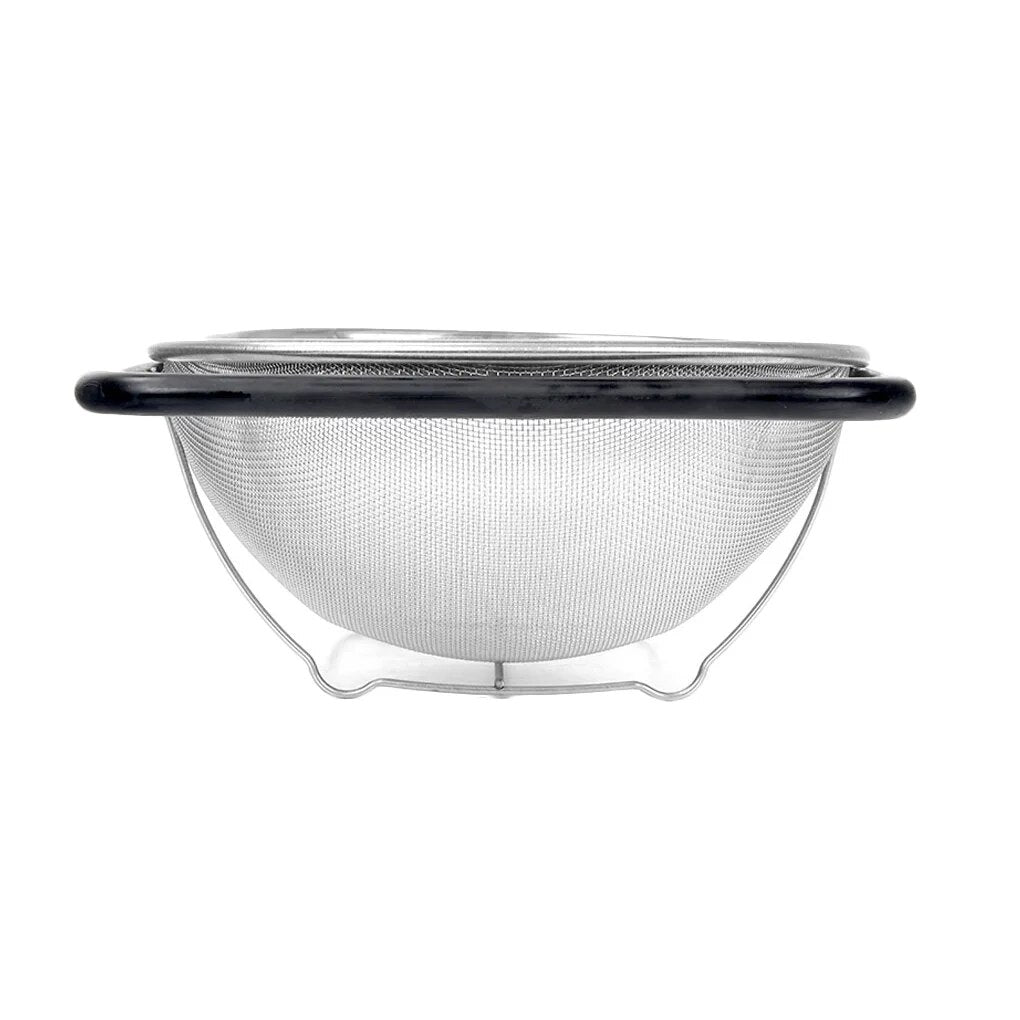 Stainless Steel Retractable Drain Basket Rubber Grip Handles Oval Colander Sink Vegetables Draining Rack Home Storage Basket