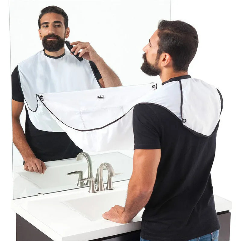 Shaving Apron for Man Shaving Apron Care Bib Face Shaved Hair Adult Bibs Shaver Cleaning Hairdresser Clean Men Apron Beard Man