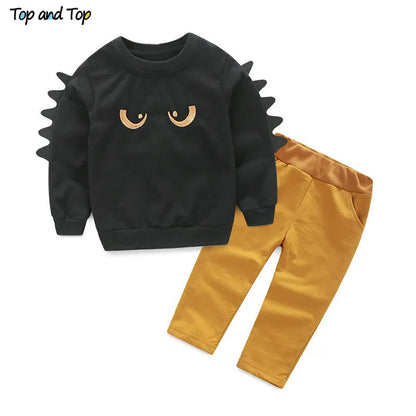 Kids Clothing Sets Long Sleeve T-Shirt + Pants, Autumn Spring Children's Sports Suit Boys Clothes Free Shipping