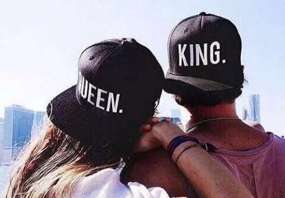 KING QUEEN Baseball Cap Snapback Men Women Visor Caps dad Bone White Black Couple Lover Hip Hop Sport Gorras Casquette Hats