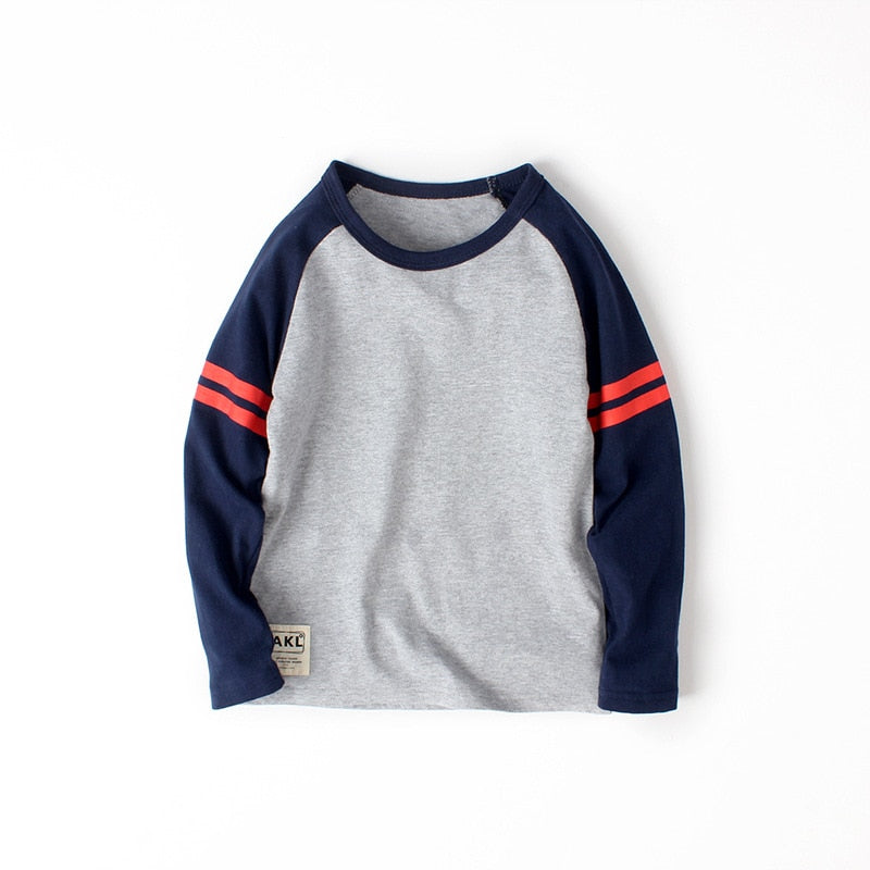 VIDMID Boys Long Sleeve Top Cotton T-shirts for 6-14Y