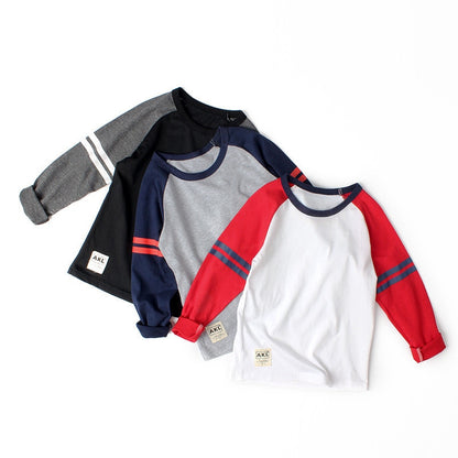 VIDMID Boys Long Sleeve Top Cotton T-shirts for 6-14Y