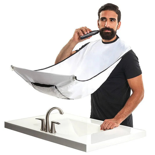 Shaving Apron for Man Shaving Apron Care Bib Face Shaved Hair Adult Bibs Shaver Cleaning Hairdresser Clean Men Apron Beard Man