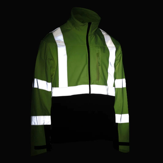 Parka Outdoor Waterproof Breathable Cycling Locomotive Rescue Parka Highly Reflective Fleece-lined Soft Shell Jacket Shell Jacket Series