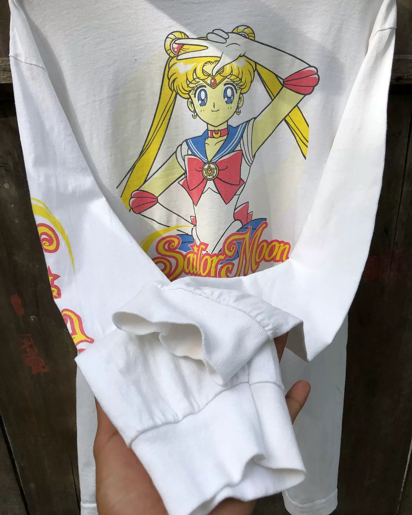 Vintage Who Retro Sailor Moon Long Sleeve T-shirt