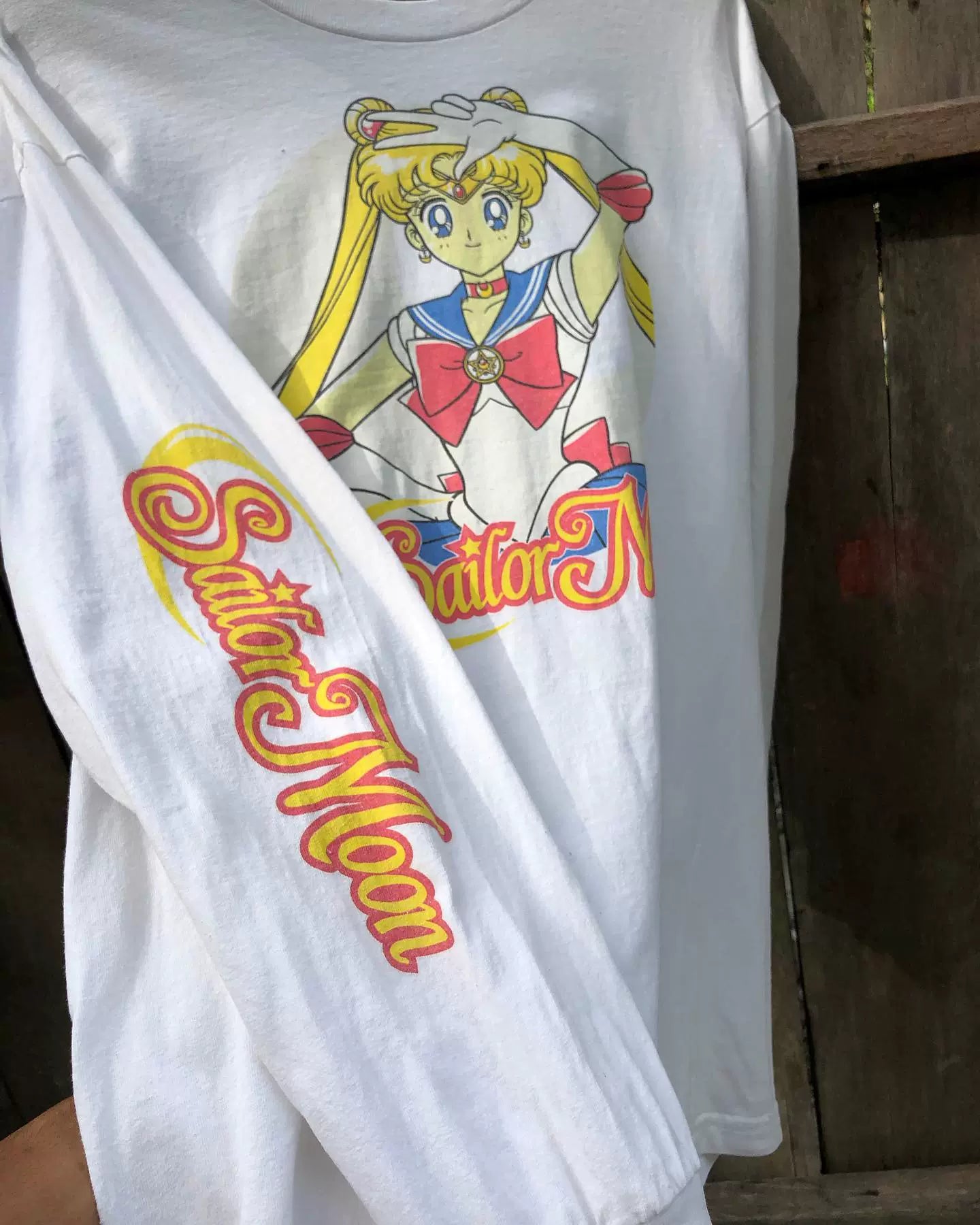 Vintage Who Retro Sailor Moon Long Sleeve T-shirt