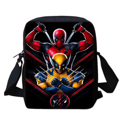 Child Superhero Deadpools Backpacks Shoulder Bag Pencil Case Pupil Large Capacity School Bags for Boys Girls Best Gift