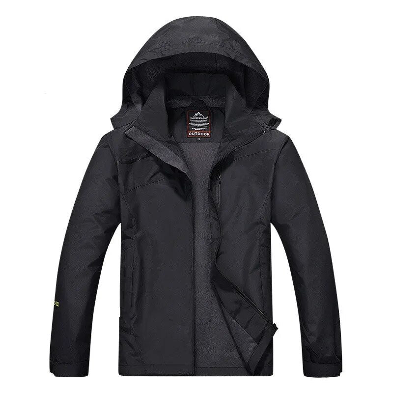 Women's Casual Waterproof Windproof Jacket Hooded Coat Spring Autumn Breathable Tourism Mountain Windbreaker Jackets Female