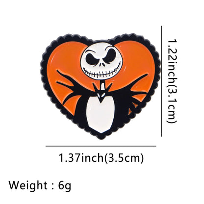 Skull Enamel Pins Brooches For Women Badges on Backpack Lapel Pins Fashion Jewelry Halloween Decoration Clothes Accessories Gift