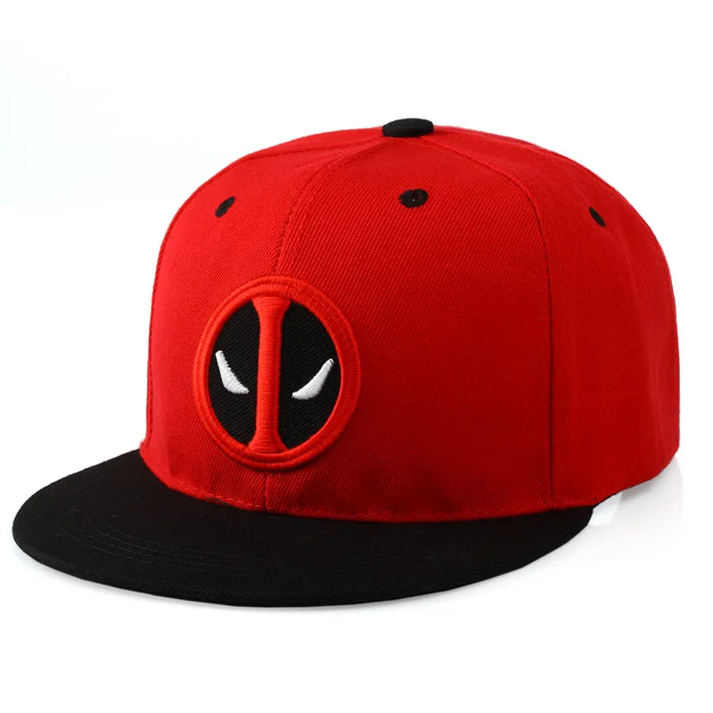 Deadpool Caps Four Seasons Hat Baseball Cap Korean Version of Men's Hip Hop with Flat Rim Sunscreen Couple Hats Accessories