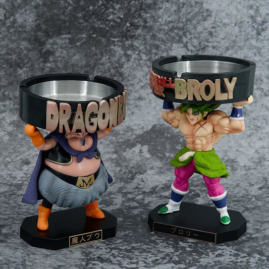 2 types Dragon Ball Z Majin Buu Broli Sign Ashtray Figure Toys Gift