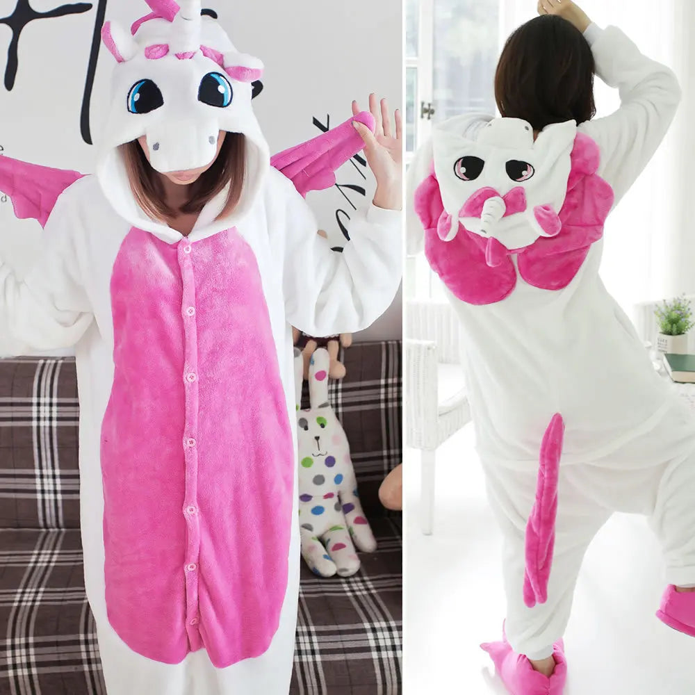 Adult Animal Pyjamas Women Men Couple Cartoon Pajamas Suit Halloween Christmas Party Sleepwear Kigurumi Cosplay Onepiece Costume