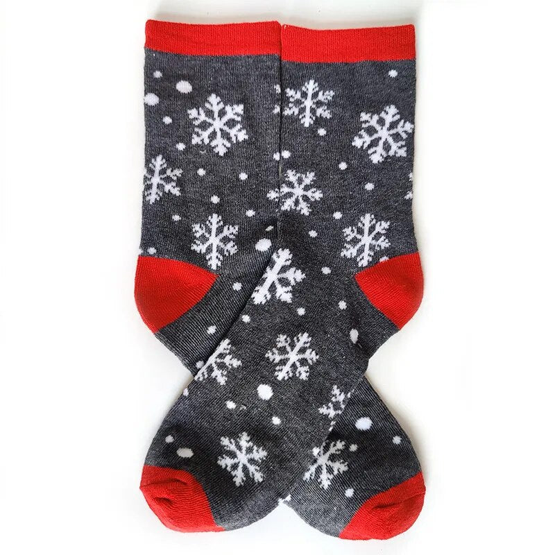 Women Socks Casual Winter Christmas Socks Thickened David's Deer Socks Cotton Cartoon Warm Lady Christmas Socks Gift Elk Socks