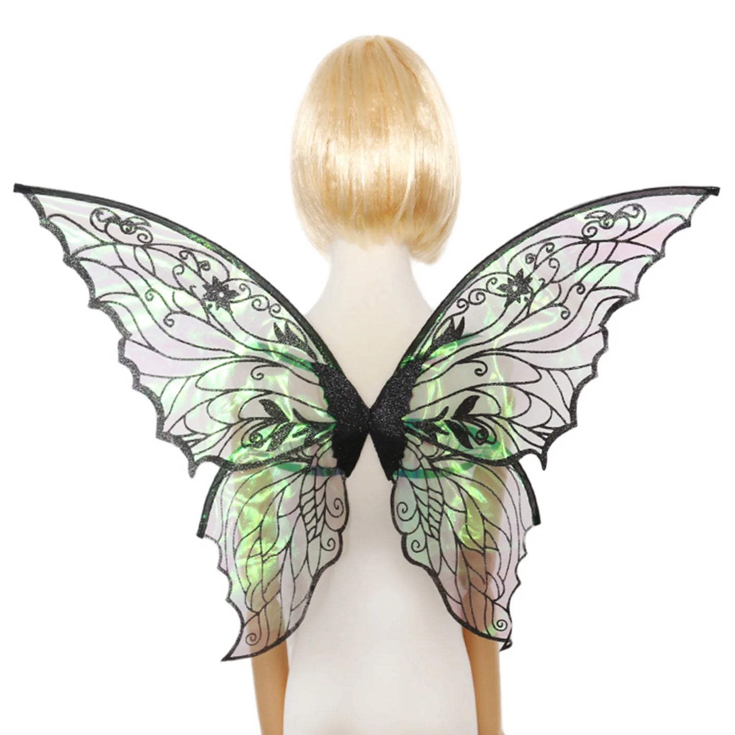 Princess Butterfly Wings Costume Prop Kids Adult Gradient Fairy Elf Angel Butterfly Wing Halloween Cosplay Dress Up Party Props