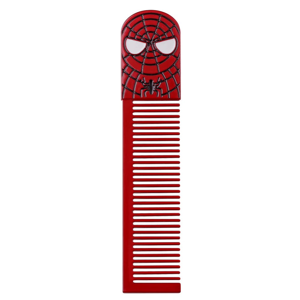 Marvel Movies The Avengers Comb Anti Static Hair Brush Superheroes Iron Man Spider Man Deadpool Beauty Styling Tool Metal Makeup