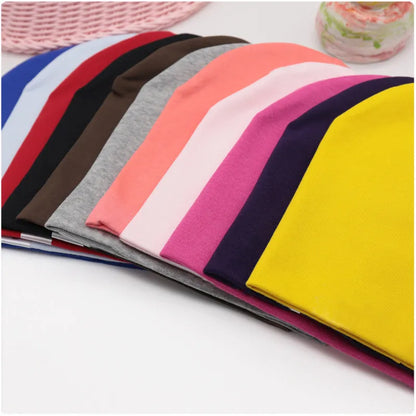 6M-3Y Baby Street Dance Hip Hop Hat Cotton Spring Autumn Toddler Cap Scarf for Boys Girls Winter Warm Solid Color Children Hat