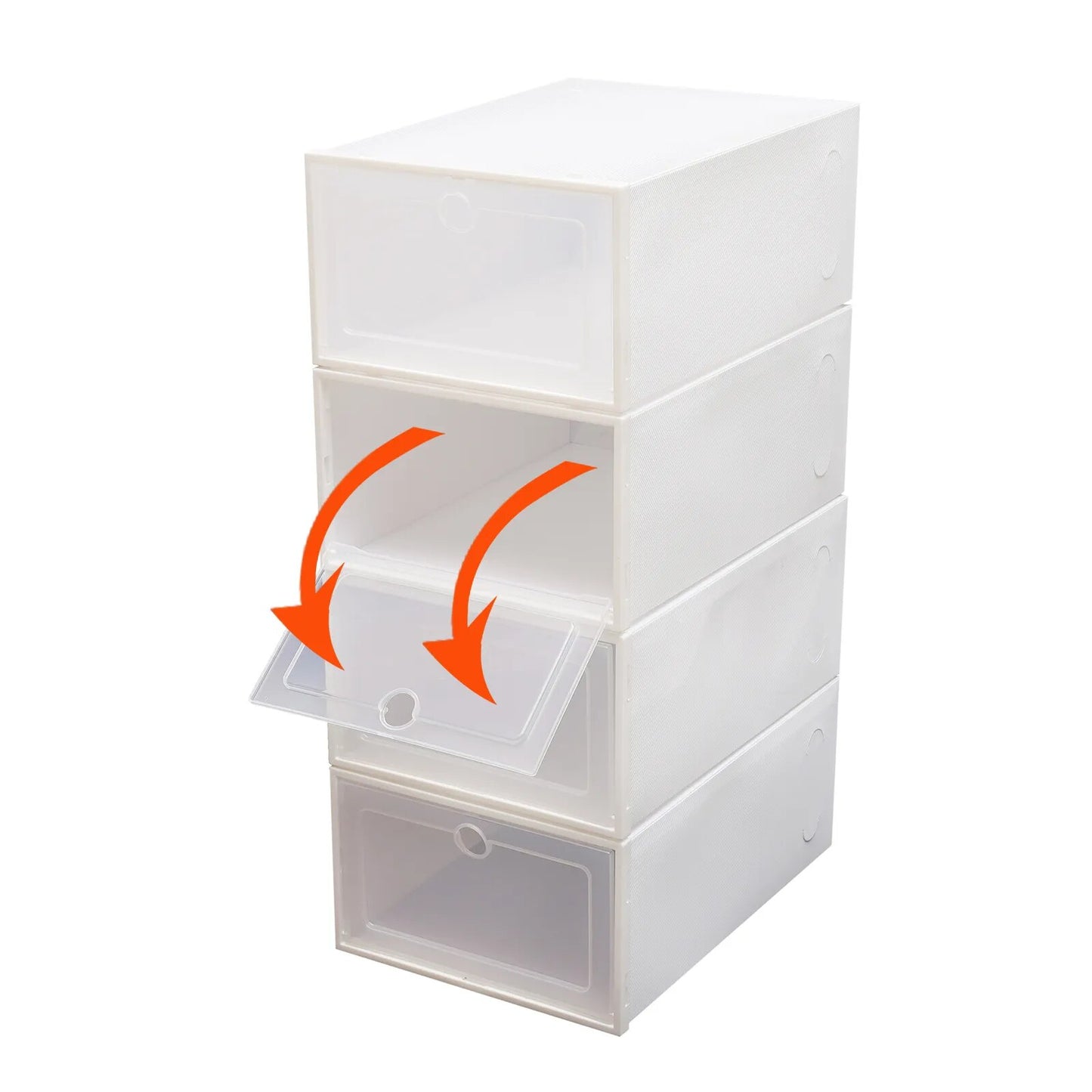 20pcs Shoe Box Set Foldable Storage Plastic Clear Home Organizer Rack Stack