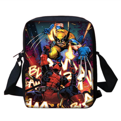 Child Superhero Deadpools Backpacks Shoulder Bag Pencil Case Pupil Large Capacity School Bags for Boys Girls Best Gift