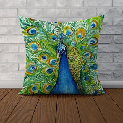 Decorative Cushions for Sofa Peacock Feather Pillow Cases Decorative Pillows Covers Cushion Cover Luxury Fall Decor Pillowcase