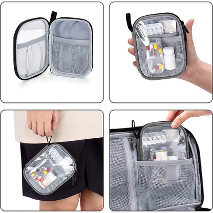 Home Family First Aid Kit Bag Large Capacity Medicine Organizer Box Storage Bag Travel Survival Emergency Empty Portable