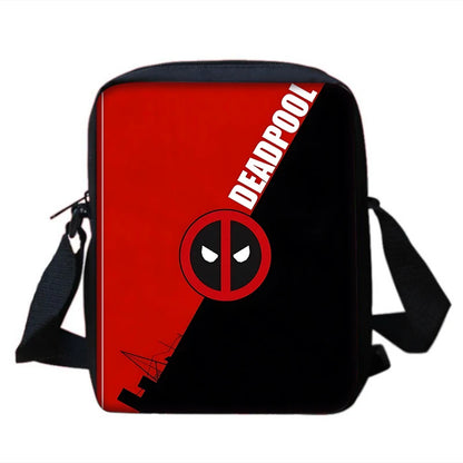 Child Superhero Deadpools Backpacks Shoulder Bag Pencil Case Pupil Large Capacity School Bags for Boys Girls Best Gift