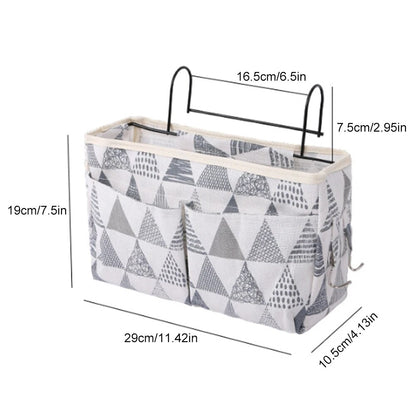 Bedside Hanging Pocket Storage Bag Bedroom Magazine Storage Pouch Diaper Caddy Toy Holder Baby Tissue Box Home Organizer