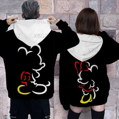 Couple Outfit Sweatshirt Woman Children's Hoodie Men's Lilo and Stitch Hoodies Print Top Disney Women Clothing Fashion Sweatshirts