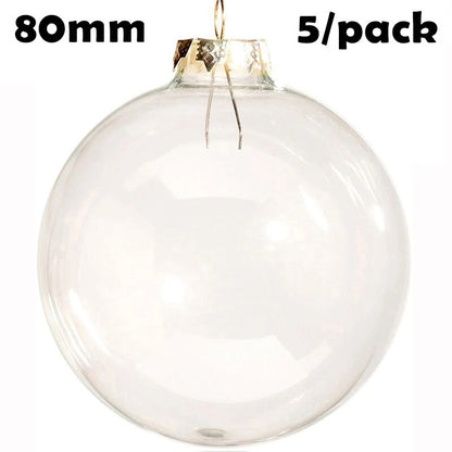 Promotion - 5 Pieces x DIY Paintable Christmas Decoration Ornament 100mm Glass Ball