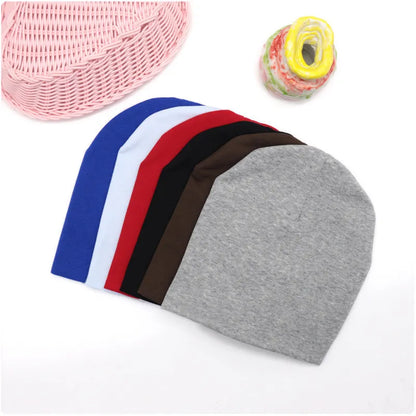 6M-3Y Baby Street Dance Hip Hop Hat Cotton Spring Autumn Toddler Cap Scarf for Boys Girls Winter Warm Solid Color Children Hat