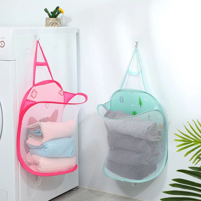 Bathroom Dirty Laundry Basket Folding Laundry Clothes Hamper Bag Home Storage Bag Organizers Cotton Basket Accessories