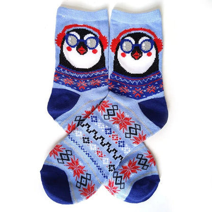 Women Socks Casual Winter Christmas Socks Thickened David's Deer Socks Cotton Cartoon Warm Lady Christmas Socks Gift Elk Socks