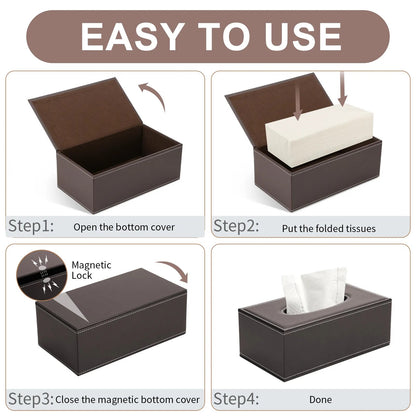 Wooden Tissue Case Dispenser Elegant Royal Car Tissue Box Cover Home Toilet Paper Napkin Box Marble Towel Tissue Holder