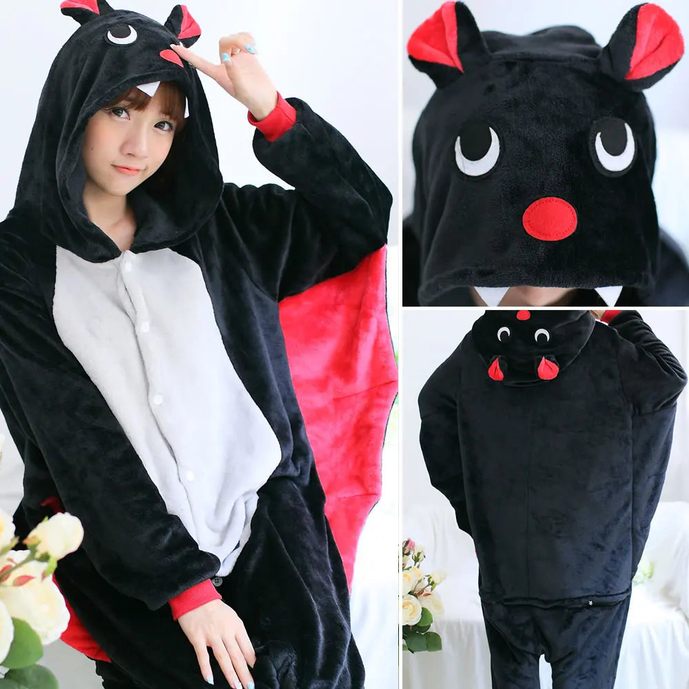 Adult Animal Pyjamas Women Men Couple Cartoon Pajamas Suit Halloween Christmas Party Sleepwear Kigurumi Cosplay Onepiece Costume