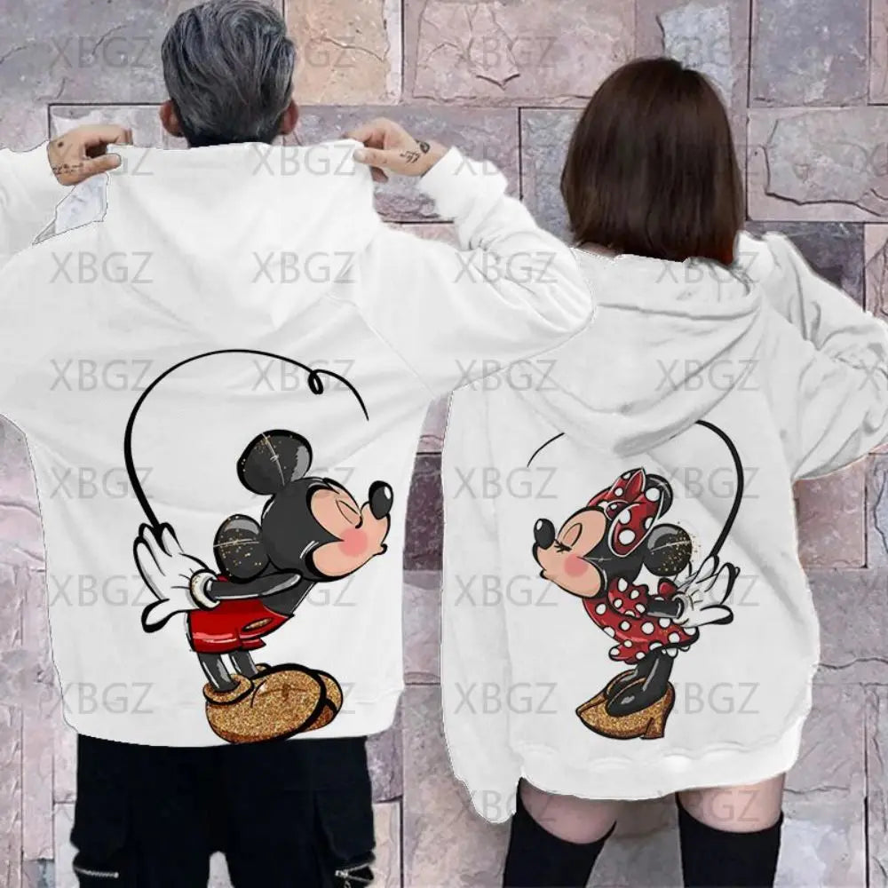 Couple Outfit Sweatshirt Woman Children's Hoodie Men's Lilo and Stitch Hoodies Print Top Disney Women Clothing Fashion Sweatshirts